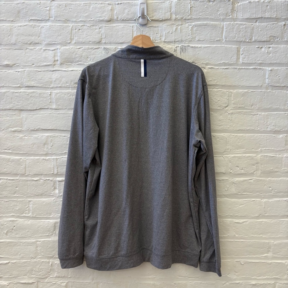 Rhoback || Performance Q-Zip Pullover Quarter Zip 1/4 Boars Head Gray Large - Picture 4 of 8